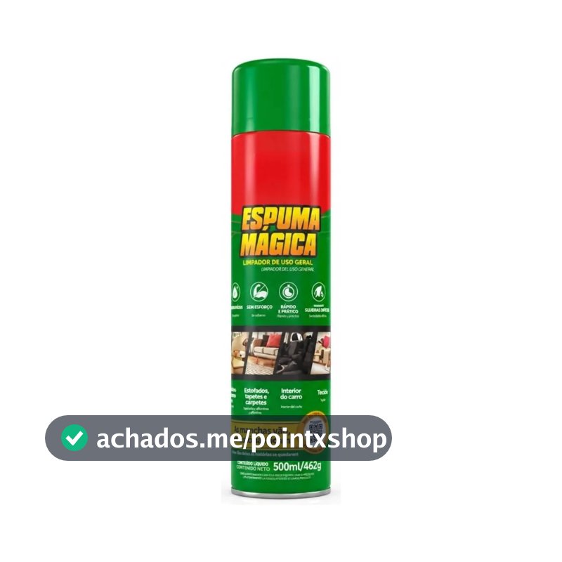 Espuma Mágica Limpador Instantâneo 400ml – Uso Geral Carro Casa Sofá Estofados - Proauto