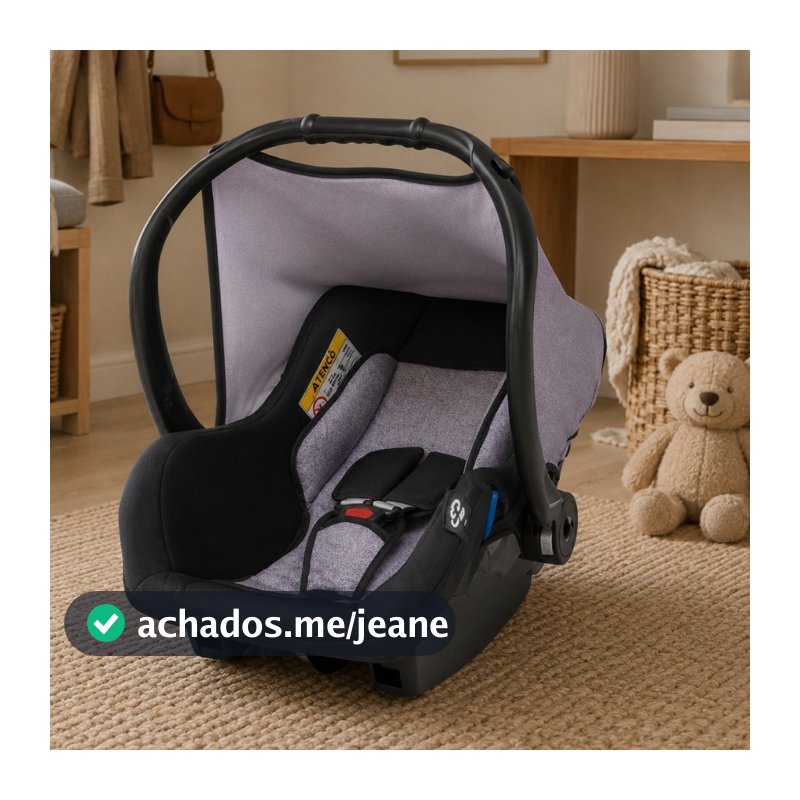 Bebê Conforto 0 a 13 kg com Capota Solare Mescla Tutti Baby Alça Ajustável e Cinto de 3 Pontos