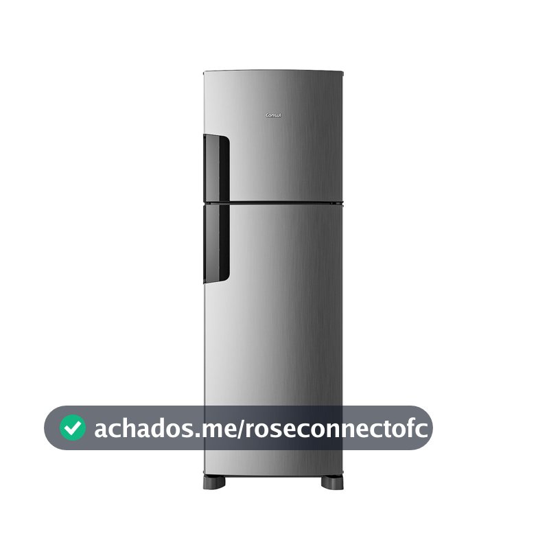 Geladeira Frost Free Duplex Consul 377 Litros cor Inox - CRM44MK