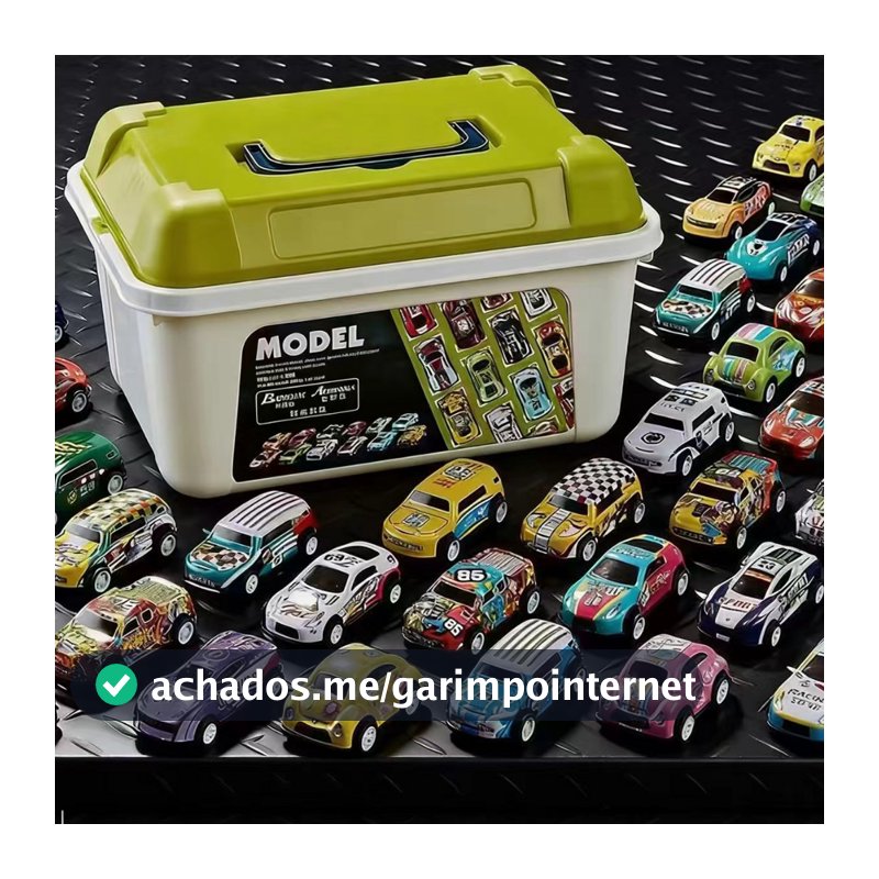 40 Kit Carrinhos de Brinquedo com Caixa Organizadora - Presente Perfeito para Aventuras e Diversão