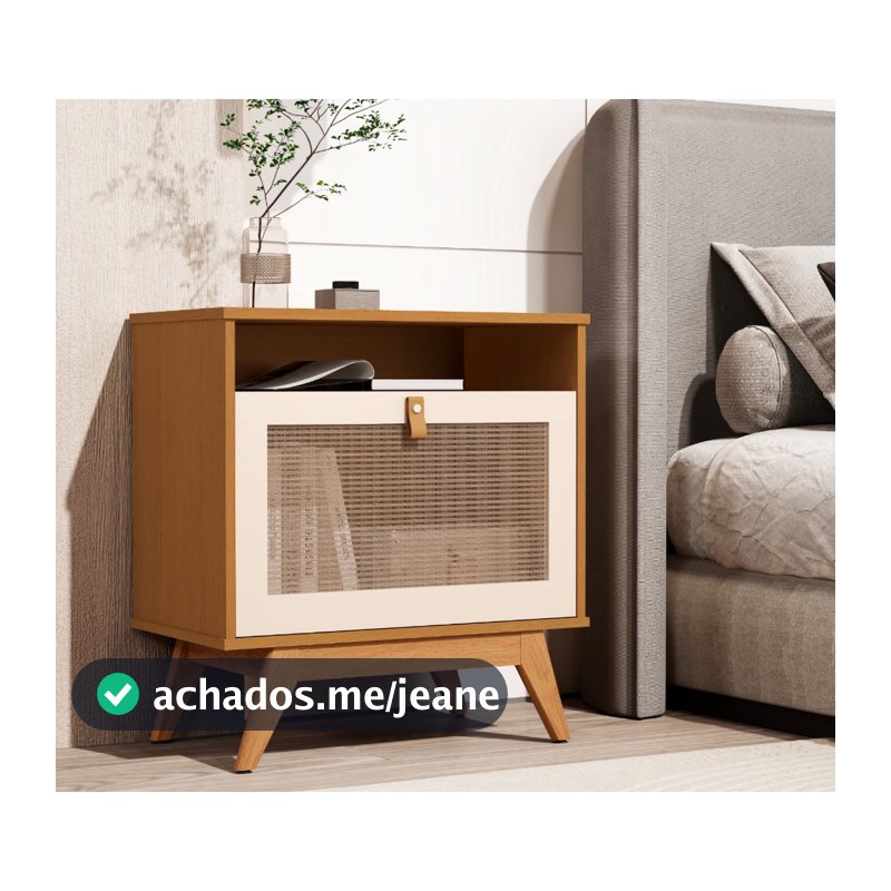 Mesa de Cabeceira Camu New organizador criado mudo box para quarto