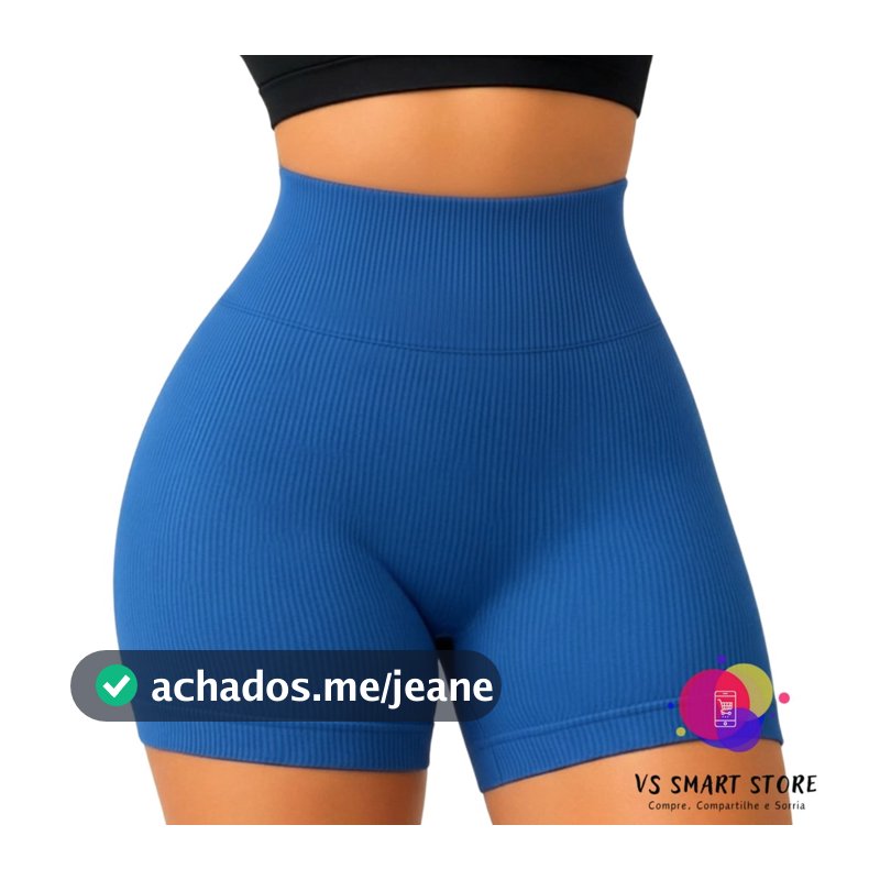 Kit 03 Shorts Fitness CANELADO Academia Zero Transparencia Feminino