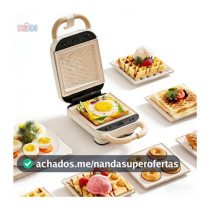 3 em 1 Elétrica Antiaderente Sanduicheira e Waffles/Donuts 650w 110V Grelha Removível Portátil -M9