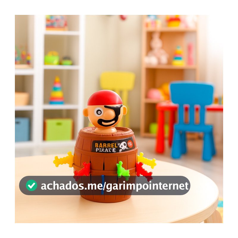 Jogo Barril do Pirata Pula Pula Pirata Brinquedo Educativo
