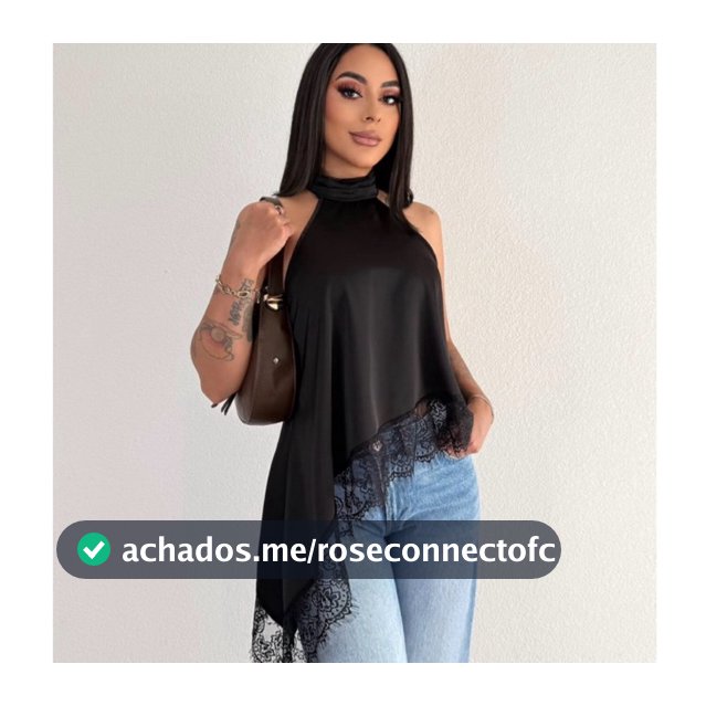 Blusa Feminina Gola Alta Assimétrica  Frente Única Com Renda Bata sofisticada Elegante Tendência Inverno