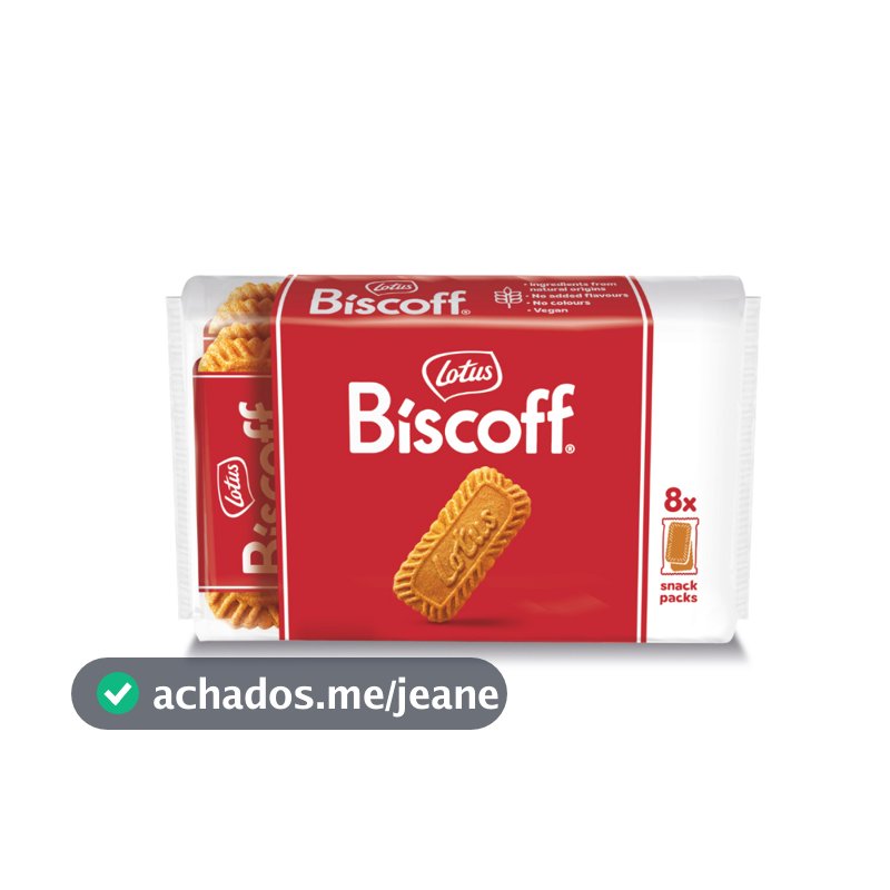 Biscoito Bolacha Belga - Lotus Biscoff 124g 8x2p ( 16 Un )