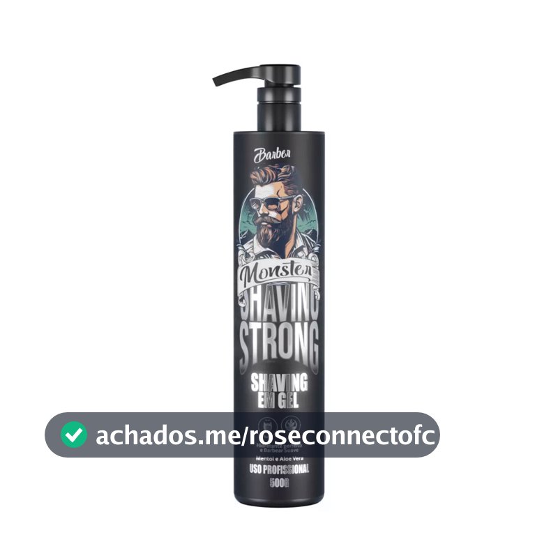 Shaving Gel Barbear Refrescante mentolado Aplicação Transparente 500ml  Pra Fazer Barba Pezinho E Navalhado Hidratante