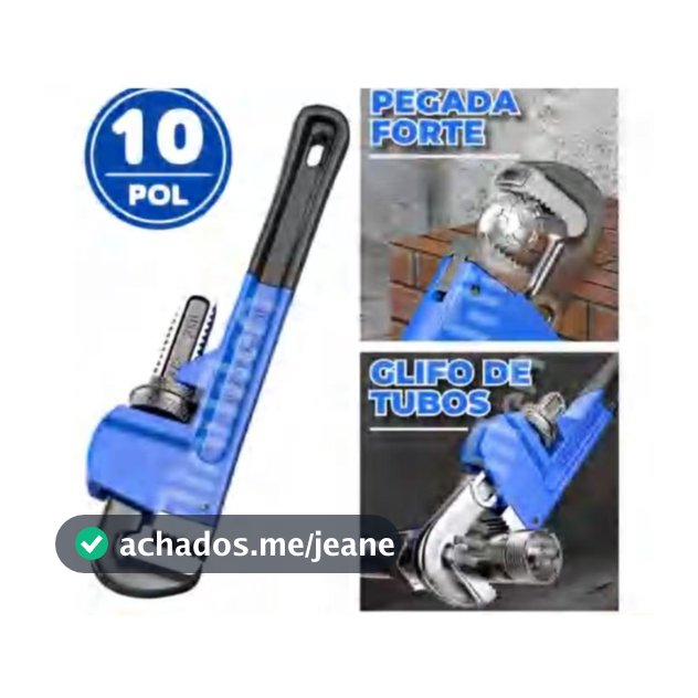 Chave De Grifo Para Tubos Uso Profissional  Tipo Americano" tamanho 10/14