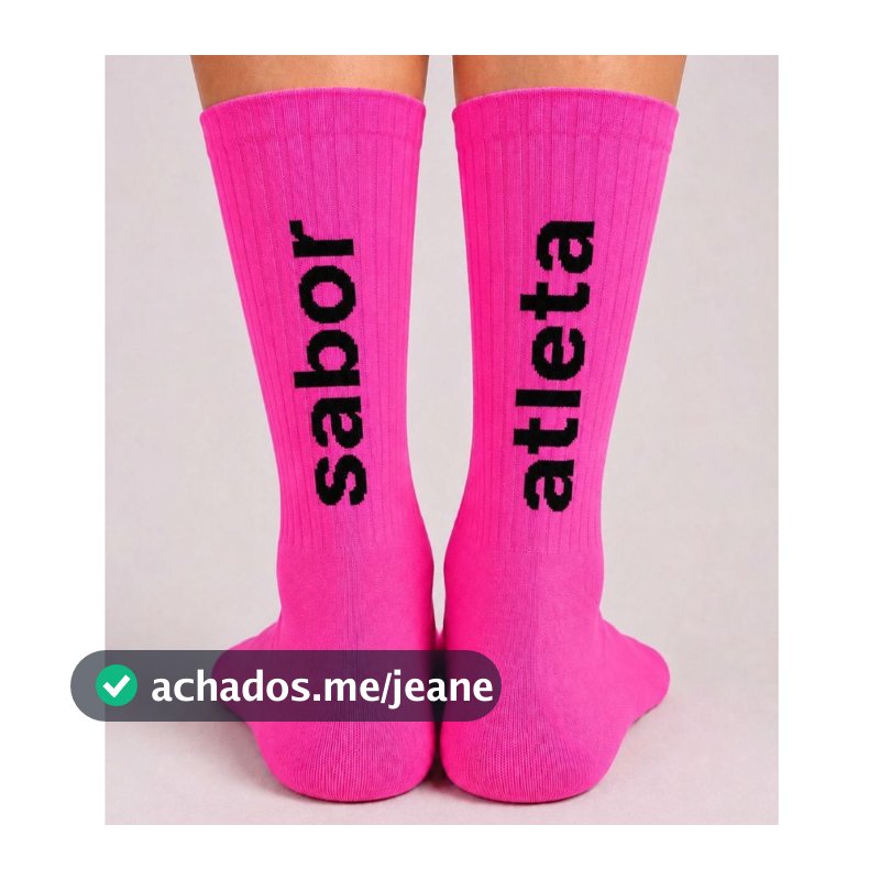 Meias Poliamida Frases academia presente divertido unissex tamanho único Cano médio ENVIO IMEDIATO !