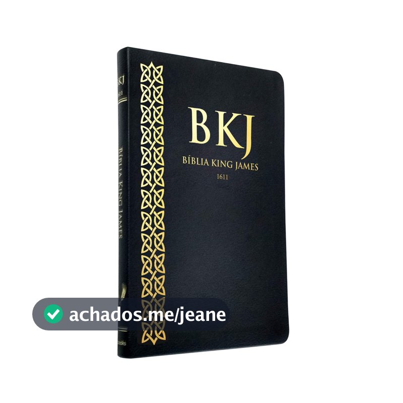 Bíblia King James 1611 | Fiel | Ultrafina | Preto