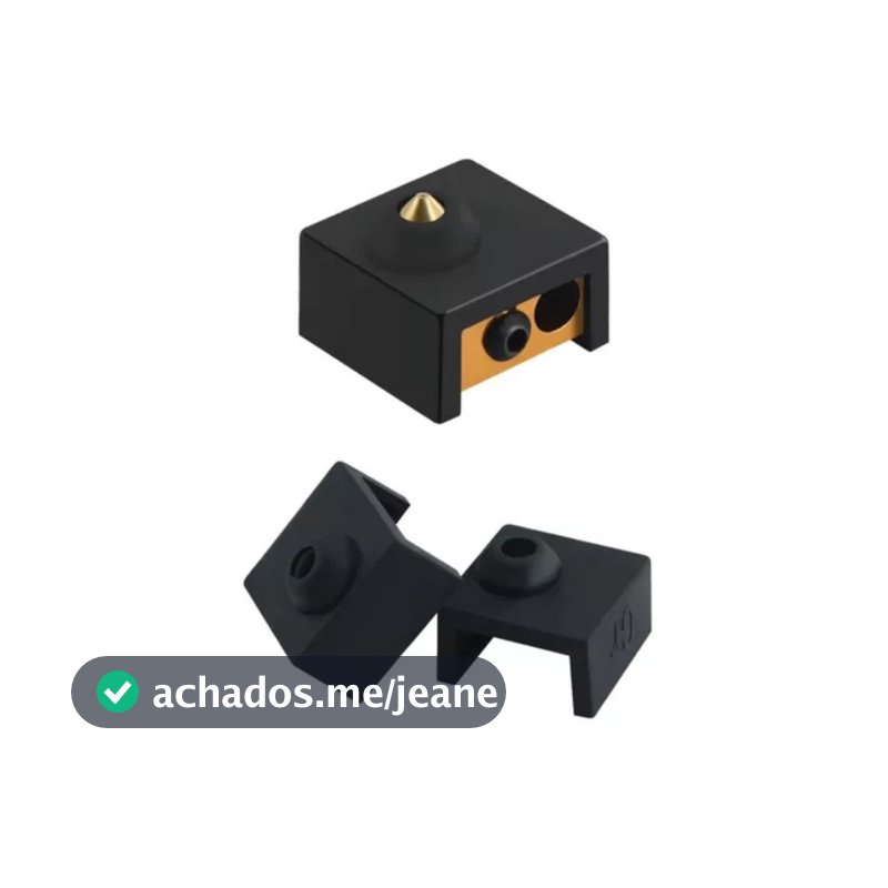 Kit Com 2 Capa Silicone Do Hotend Impressora 3d Ender 3