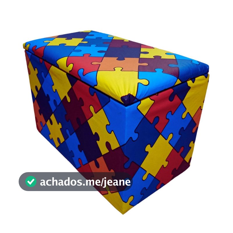 Puff Baú Infantil Guarda Brinquedos Promoção