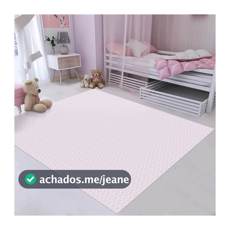 Tapete quarto infantil 1,00 X 1,40 Antiderrapante 100% Algodão menino/menina/criança/kids