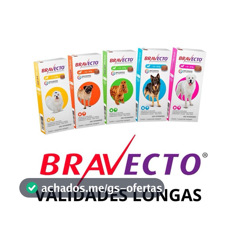 Antipulgas e Carrapatos Bravecto Msd Para Cães escolha tamanhosdentro do anuncio