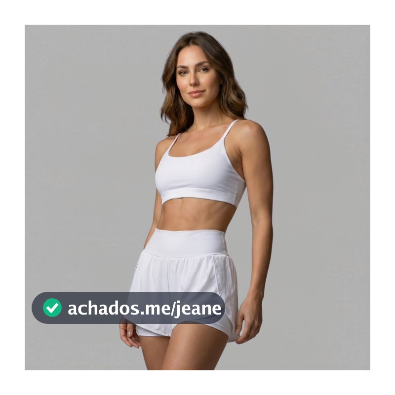 Conjunto Academia Feminina Short Cintura Alta + Top De Alça Zero Transparência - Diversas Cores