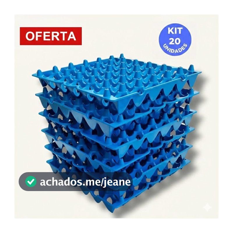 Kit Bandeja Plastica Para 30 Ovos Kit Até 20 Un Cartela Porta Ovos Higienica