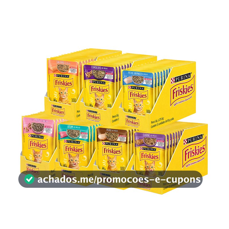 Ração Úmida Friskies 85g - Caixa com 15 unidades