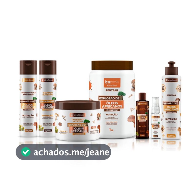 Mega Kit Linha Completa Explosão de Óleos Africanos | bn.Cachos