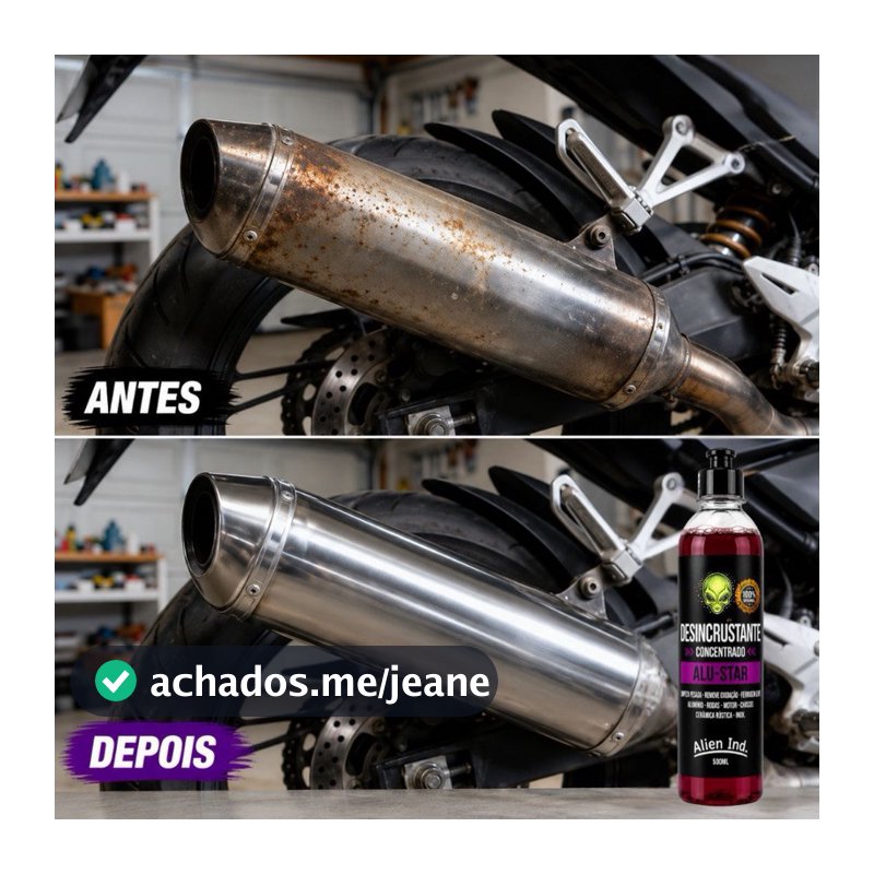 Removedor Ferrugem Limpa Alumínio Inox Rodas Chassi Moto Carro Alien Ind.