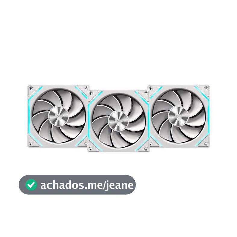 Kit Ventoinha Pichau Ventus NX Reverse, ARGB, 3x120mm, Branco, PCH-VTNXR3-WH01