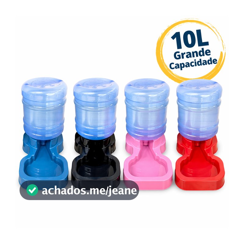 Bebedouro Automático Cachorro 10L Base ou Completo Galão Pet Grande Capacidade Resistente