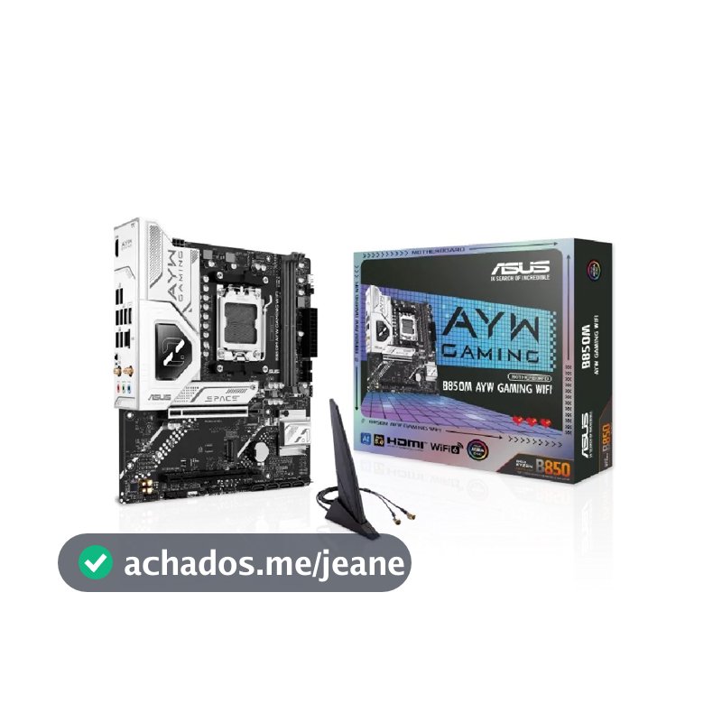 Placa Mãe Asus B850M AYW GAMING WIFI AM5 2xDDR5 AMD B850 mATX