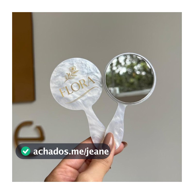 espelhos de bolsa KIT COM 10 formato Mini  COM CABO acrílico beleza maquiagem mimo presente