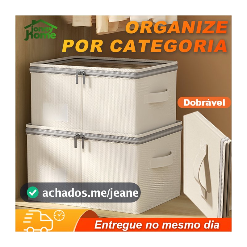Caixas de armazenamento de tecido, com tampa organizador de cesta dobrável grandes