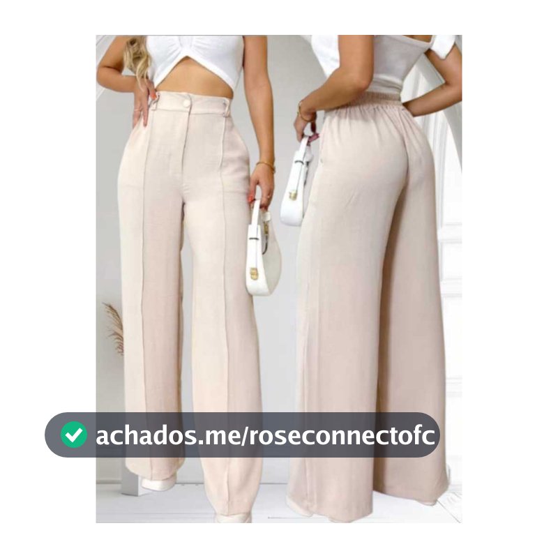 CALÇA PANTALONA FEMININA DUNA COM FORRO E BOTÂO TENDENCIA 2026