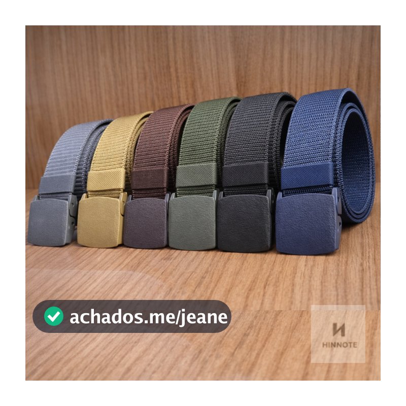 Moda Cinto Largo Masculino Nylon Fivela de Plástico pronto a entrega