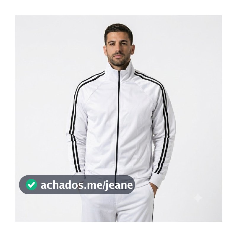 Jaqueta Masculina Gola Alta com Faixas Dryfit Moda Outono/Inverno 2K26