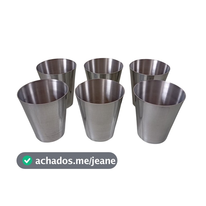 Kit 6 Copo De Alumínio 500ml