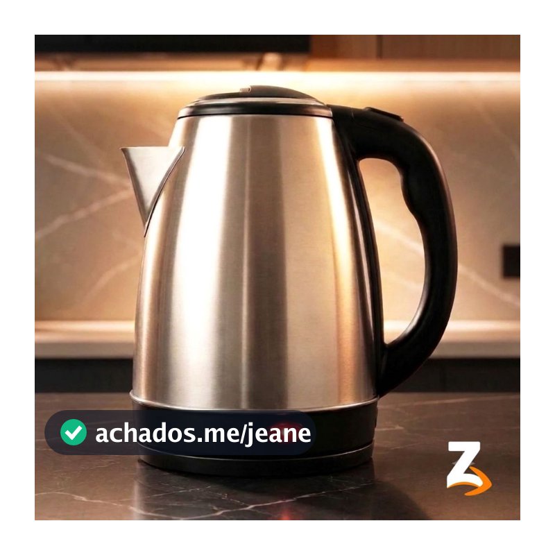 Chaleira Elétrica Inox 1.8 Litros Desligamento Automático Aquecimento Rápido