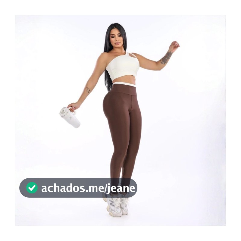 Conjunto de calça legging Top gota fitness academia roupa treino crossfit malhar cintura alta