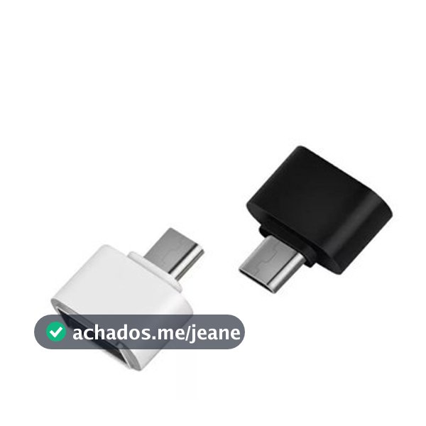 Adaptador OTG para entrada tipo C Micro USB pendrive no celular📲