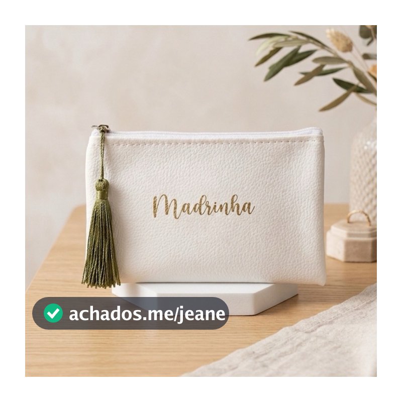 Kit 12 Necessaires Personalizadas para Madrinhas | Lembrança de Casamento com Nome