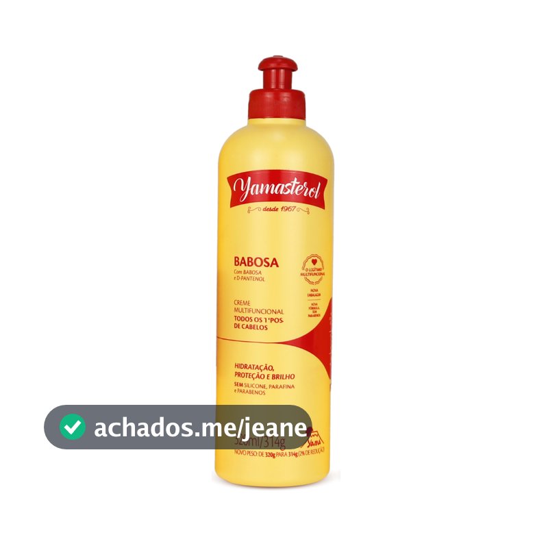 Yamasterol Babosa E D-Pantenol  320ml - Reparaçao Capilar