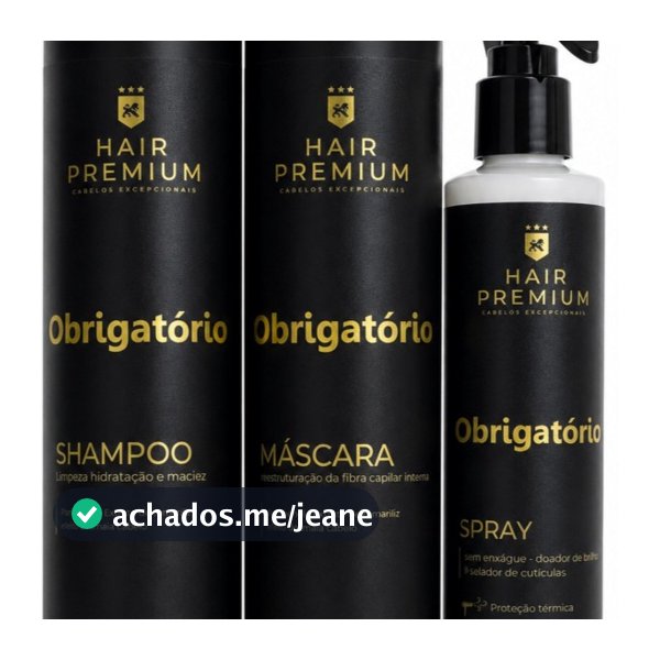 Kit Shampoo Máscara Spray 3 Passos Tratamento Capilar Finalizador Selante de Cutículas Brilho