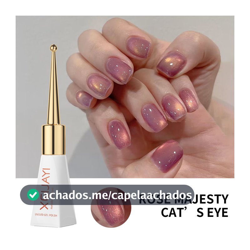 9D Rose Majesty Cat Eye Esmalte Em Gel UV , Verniz Magnético Para Arte Unhas , Lâmpada/LED Necessária