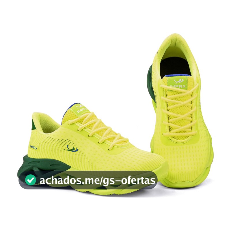 Tênis Masculino Impax Brasil Esportivo Estiloso Profissional Confortável Resistente Academia Corrida