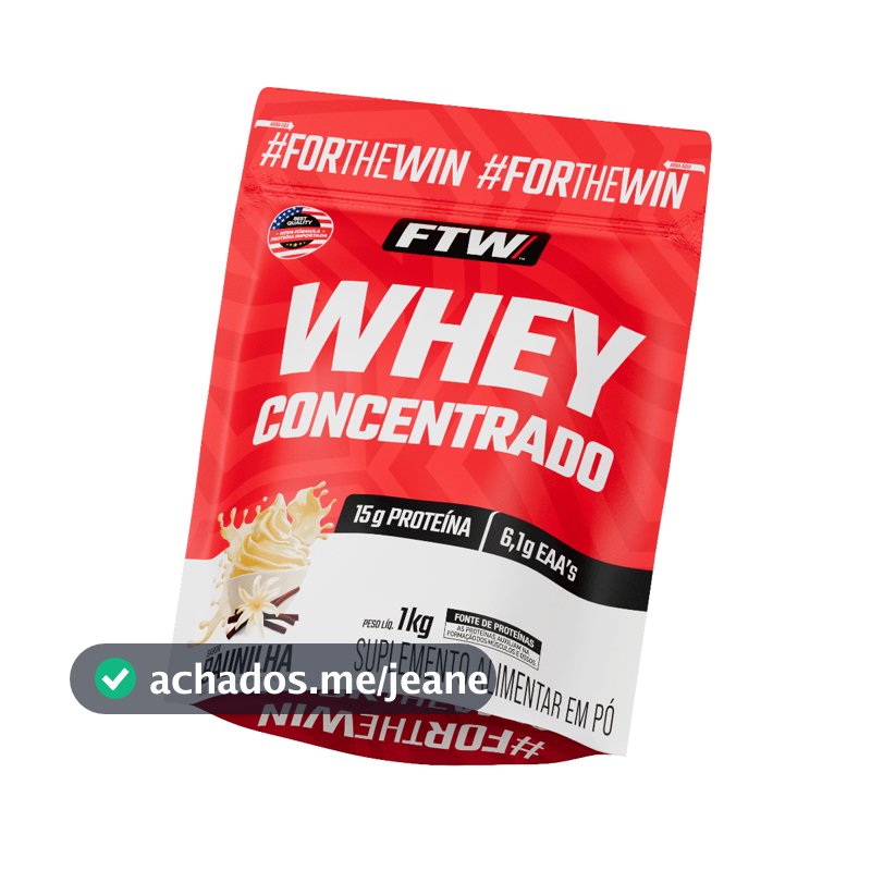 Whey Protein Concentrado 1kg Refil - FTW