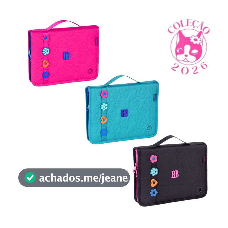 Estojo 96 Pens Feminino Rebecca Bonbon  Flower Power - Clio Style