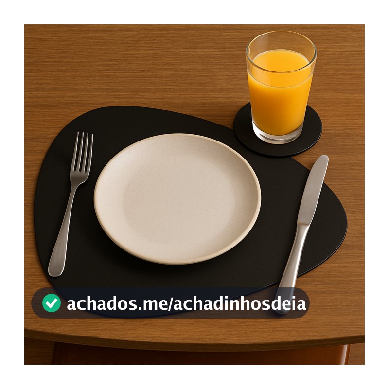 Kit Jogo Americano + Porta Copo Para Mesa de Jantar Kit Com 10 8 6 4 Unidades