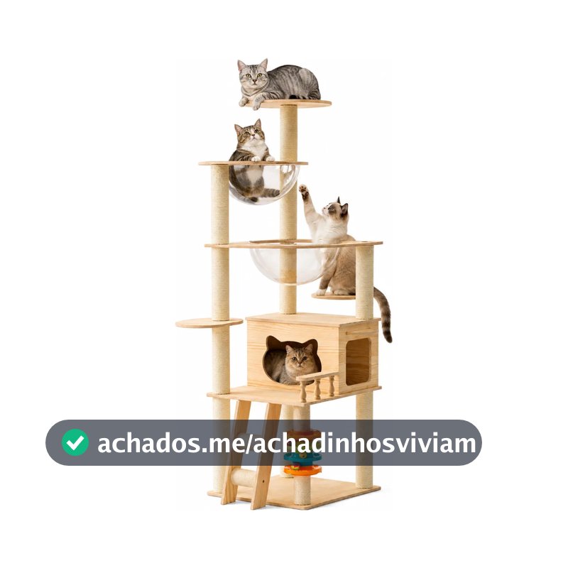 Arranhador Cama Gato Playground Casa Pet Escalador Vertical