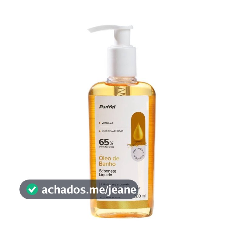 Sabonete Líquido Corporal E Óleo De Banho Panvel 200ml