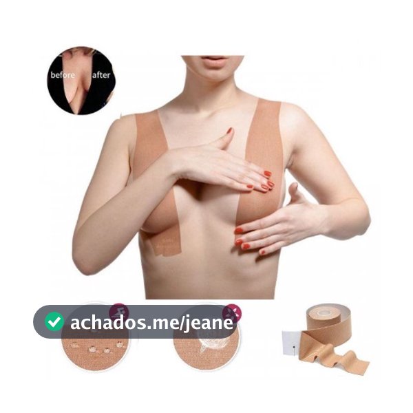 Sutiã Adesivo Fita Boob Taype levanta Seios BooB Up Invisível