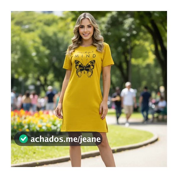 Vestido Feminino Soltinho Malha de Algodão Curto Casual Verão