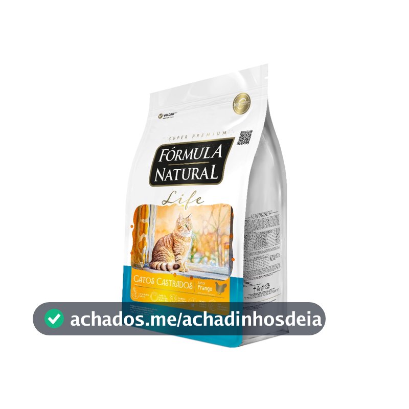 Ração Fórmula Natural Life Gatos Castrados Sabor Frango 10,1kg Adimax