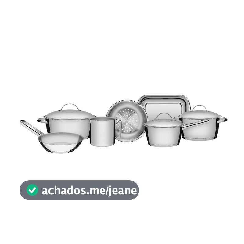 Jogo De Panelas 7 Peças Allegra Aço Inox Tramontina