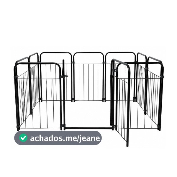 Cercado Para Pet Grade de Segurança ( Até 4,21m ) Para Cachorro com Portão em Aço Resistente Área Interna e Externa